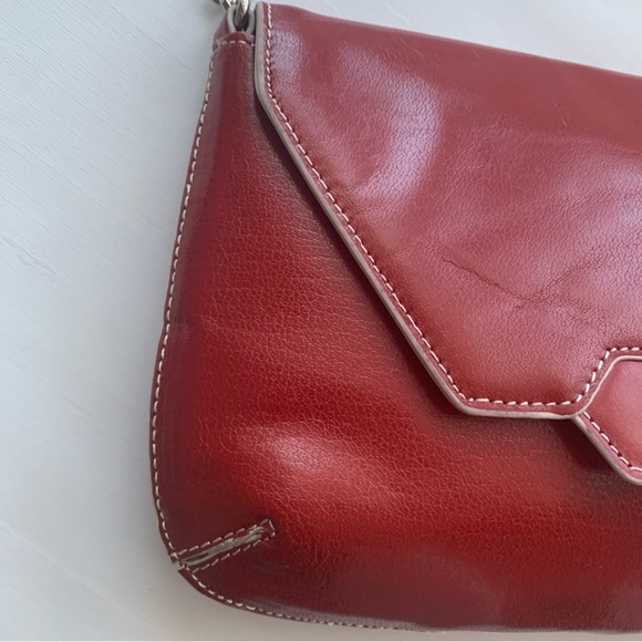 HOBO The Original Small Red Leather Purse/Bag - Picture 5 of 13